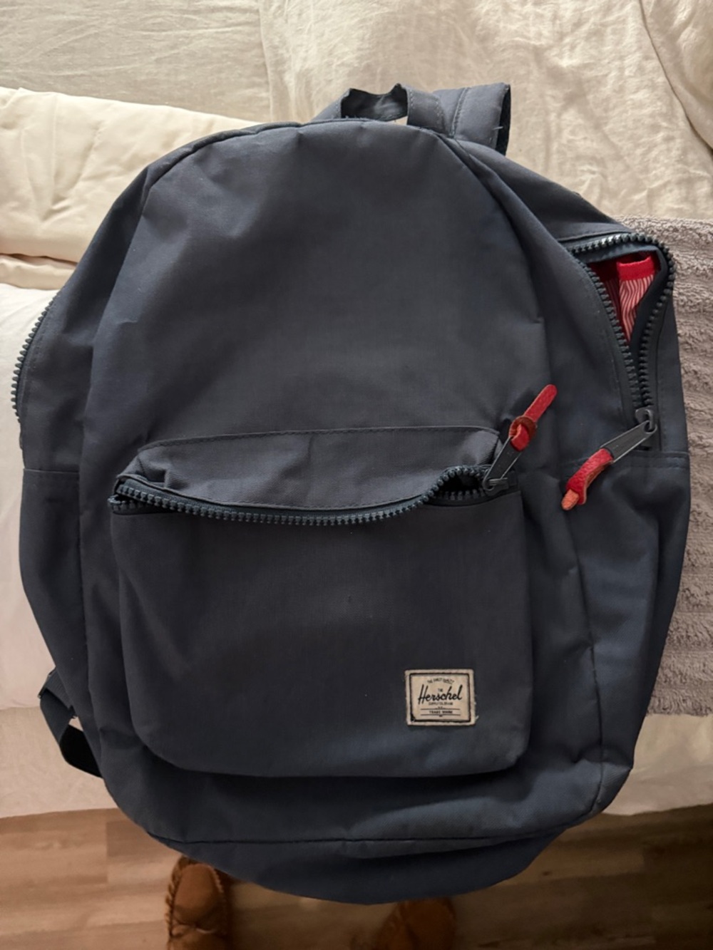 Herschel Backpack Zippered Pockets